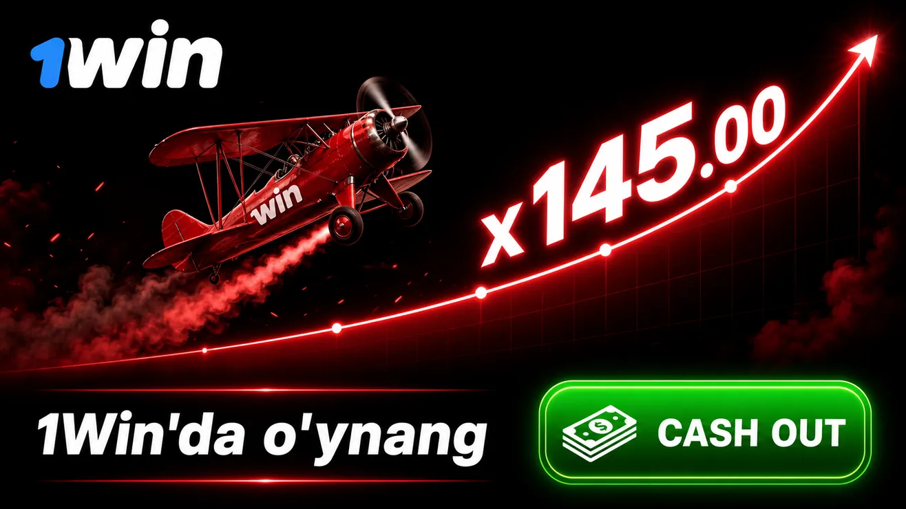 1Win Aviator 500% bonus O'zbekiston