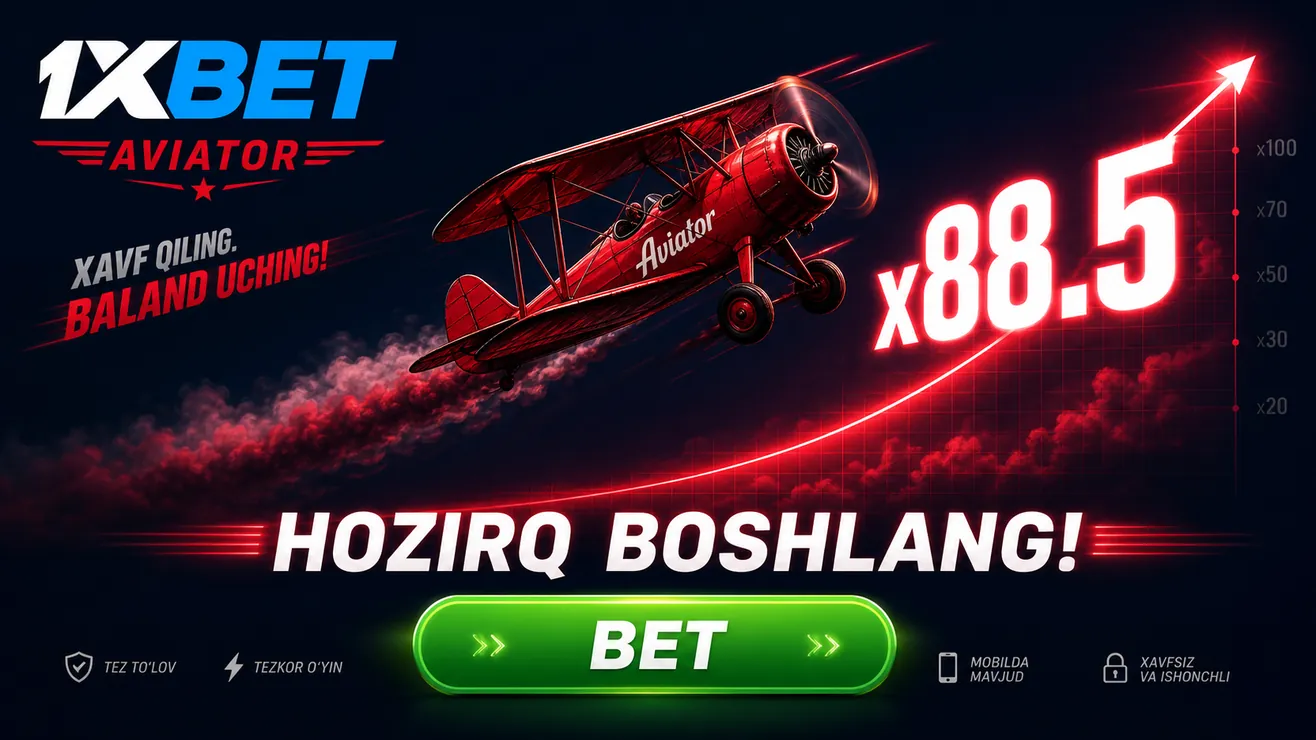 1xBet mobil ilovasi Aviator APK yuklab olish