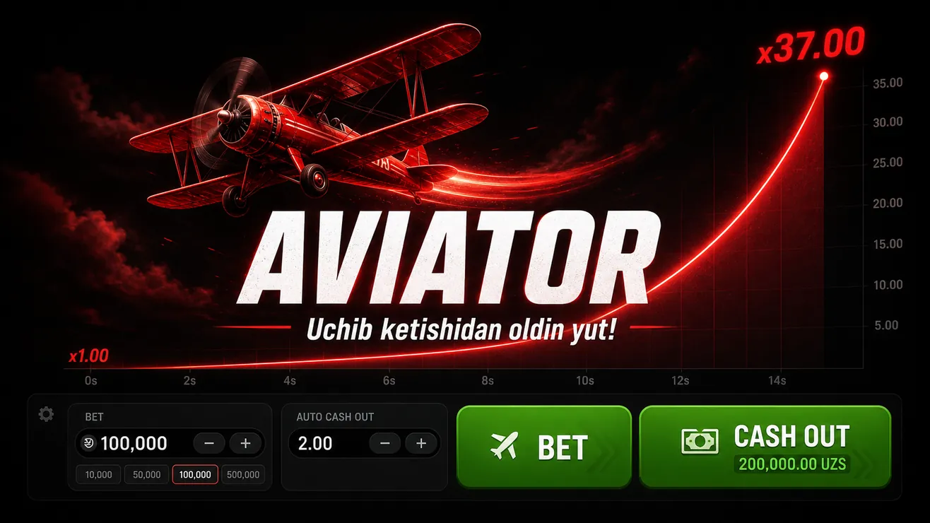 Aviator crash game Spribe — O'zbekiston uchun to'liq qo'llanma