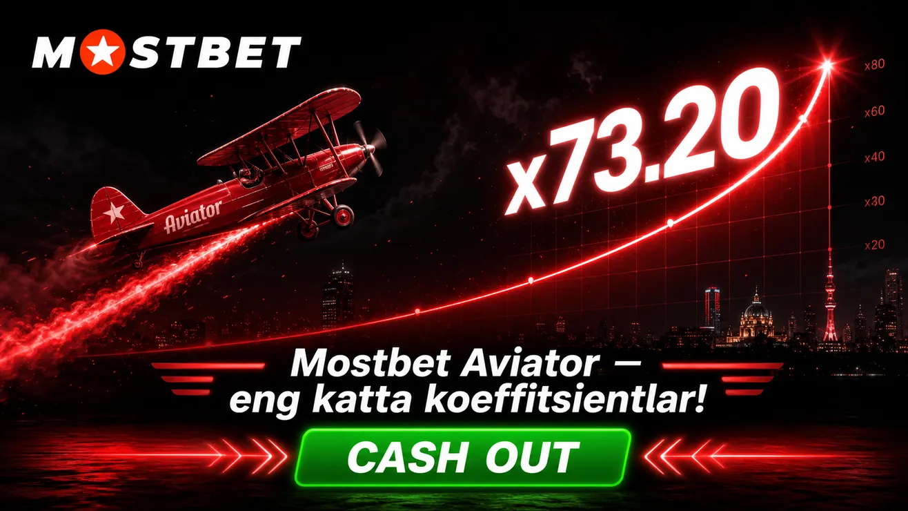 Mostbet mobil ilovasi Aviator o'yini